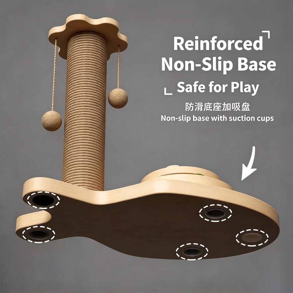 Cat toy paw grinder, cat scratch pole, vertical cat tree, cat climbing frame