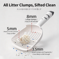 Cat litter scoop specialized for fine holes